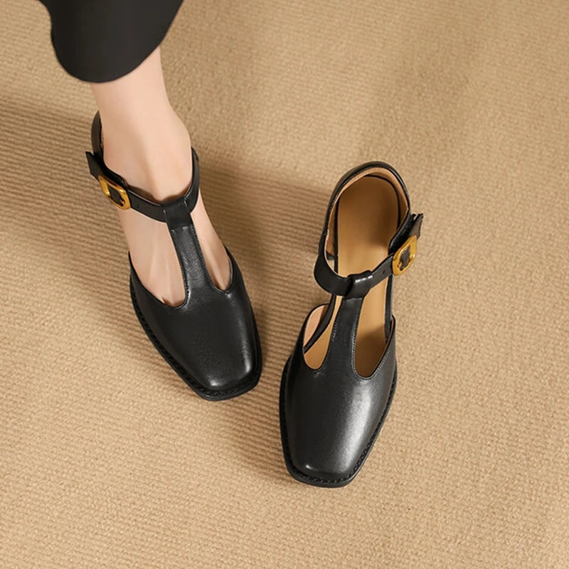 Mid Heel Retro Mary Janes