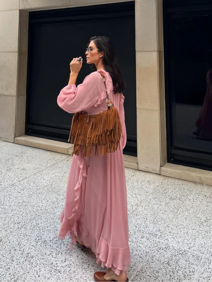 V-neck Loose Dress