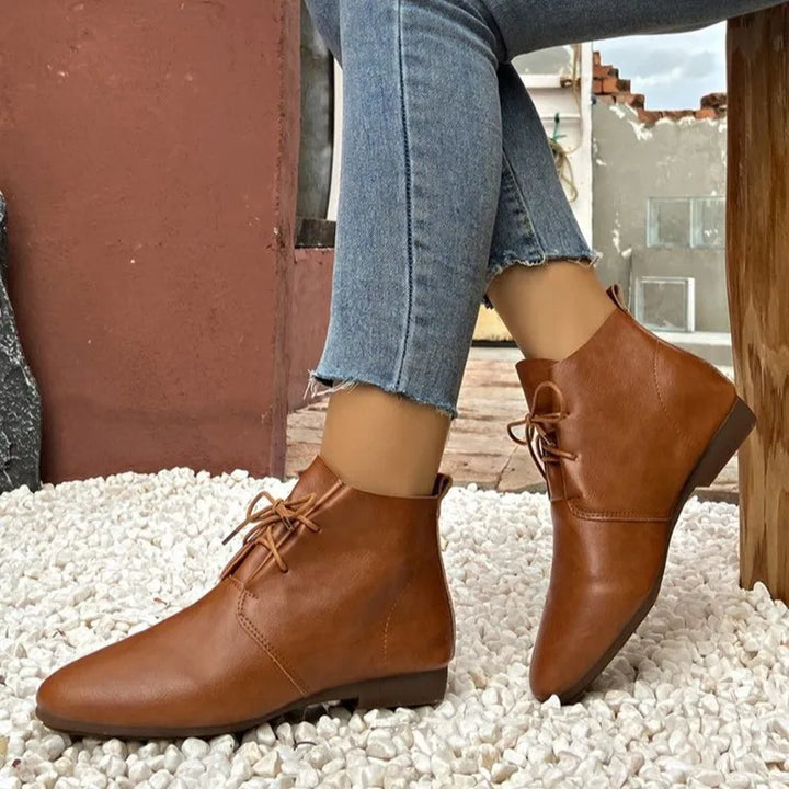 British Style Lace Up Boots