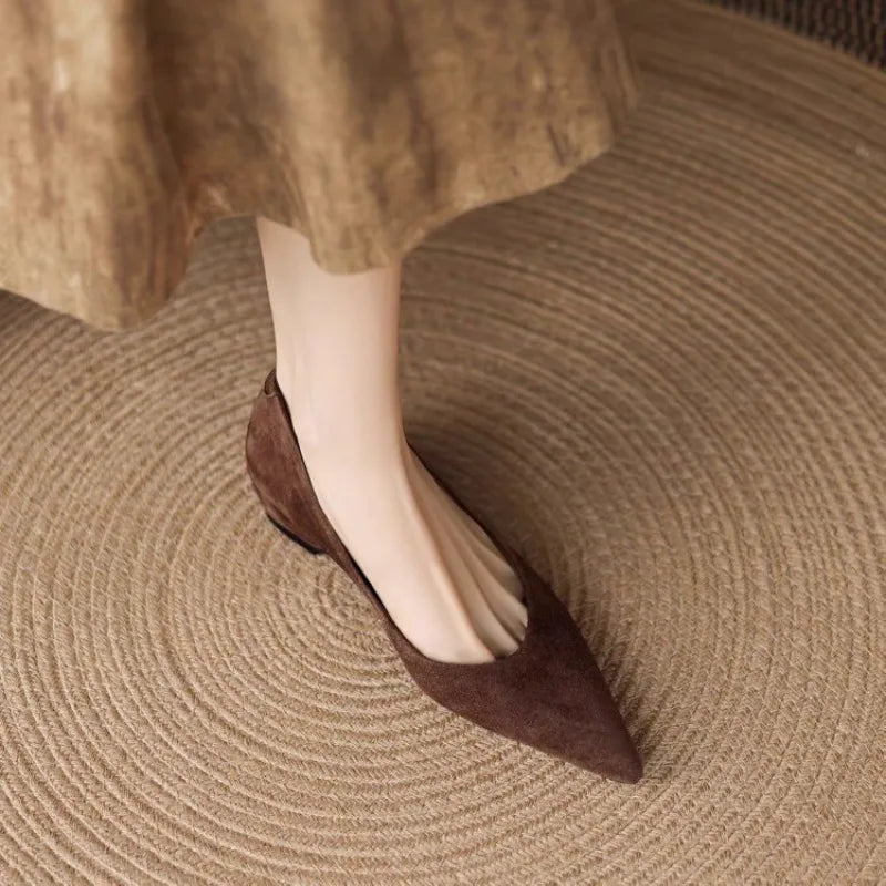 Low Heels Pointed Toe Dress Shoes