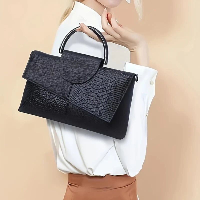 Alligator Pattern Handbag