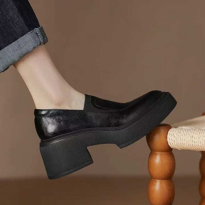 British-Inspired Chunky Platform Pumps