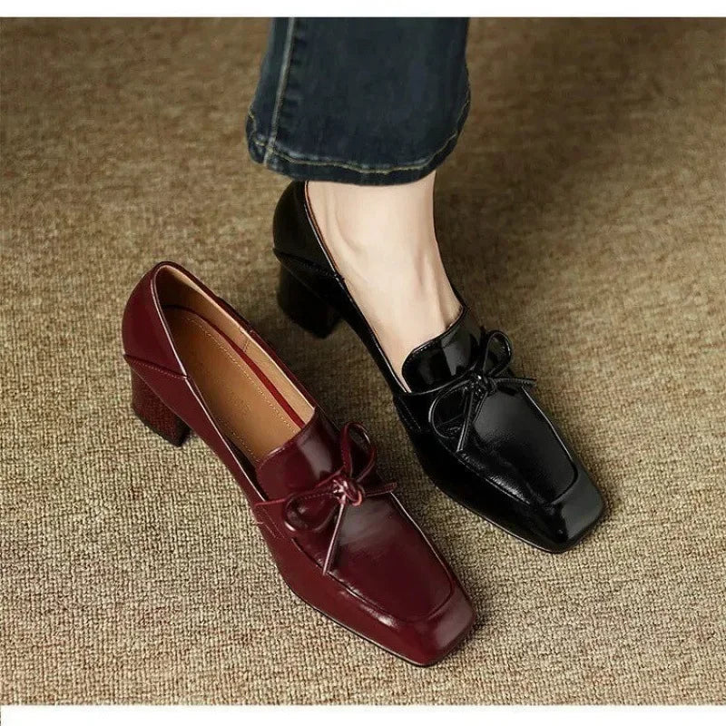 Women's Square Toe Slip-On Shoes