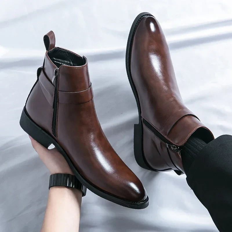 Buckle Chelsea Boots