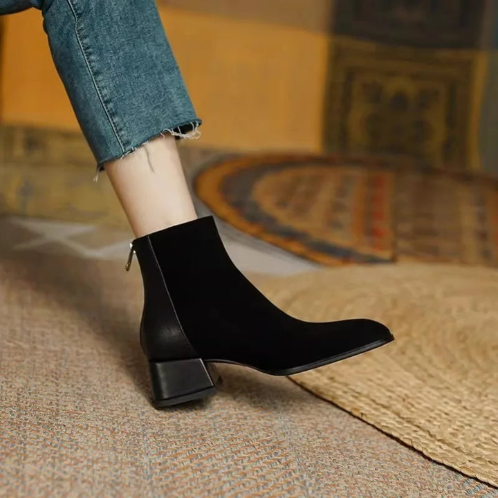 Thick Heel Frosted Women's Shoes
