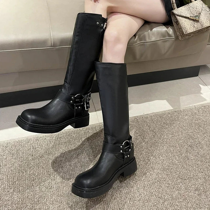 Buckle Gothic Boots