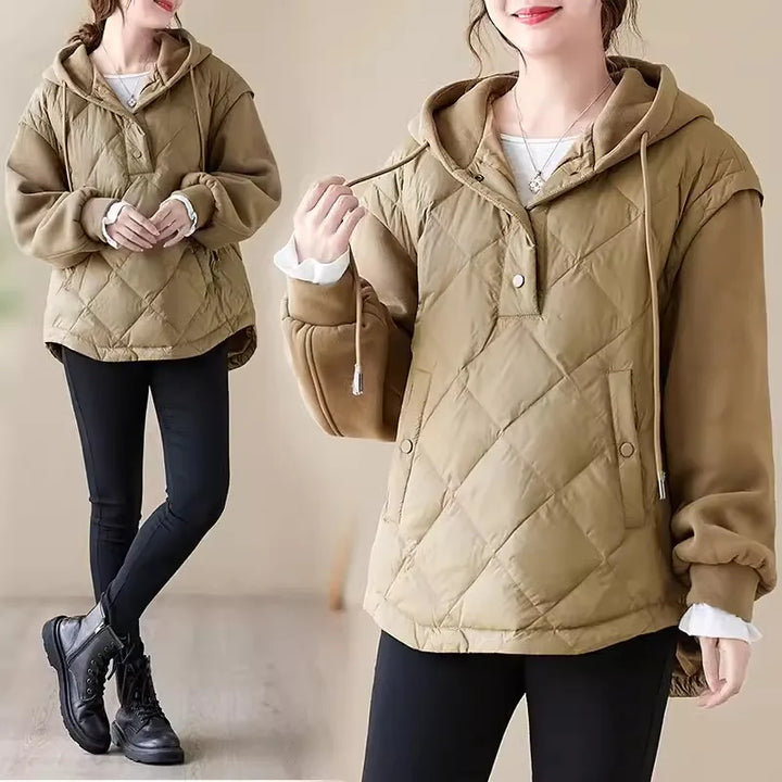 Casual Loose Hooded Women Parka