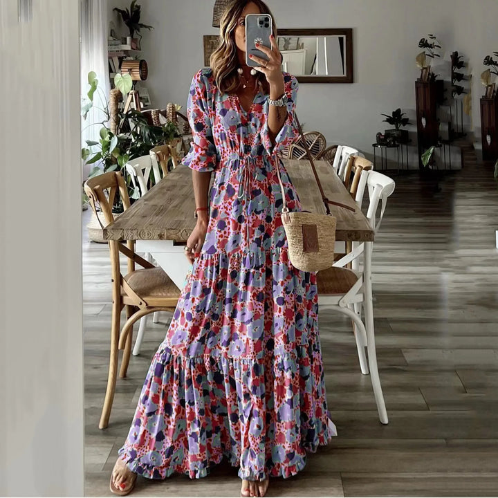 V-neck Maxi Dress