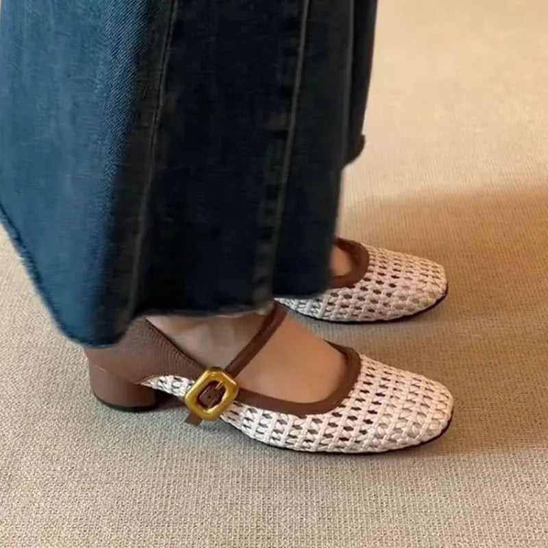 Vintage Square Sandals