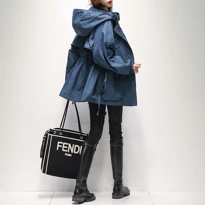 Light Hooded Trench Coat