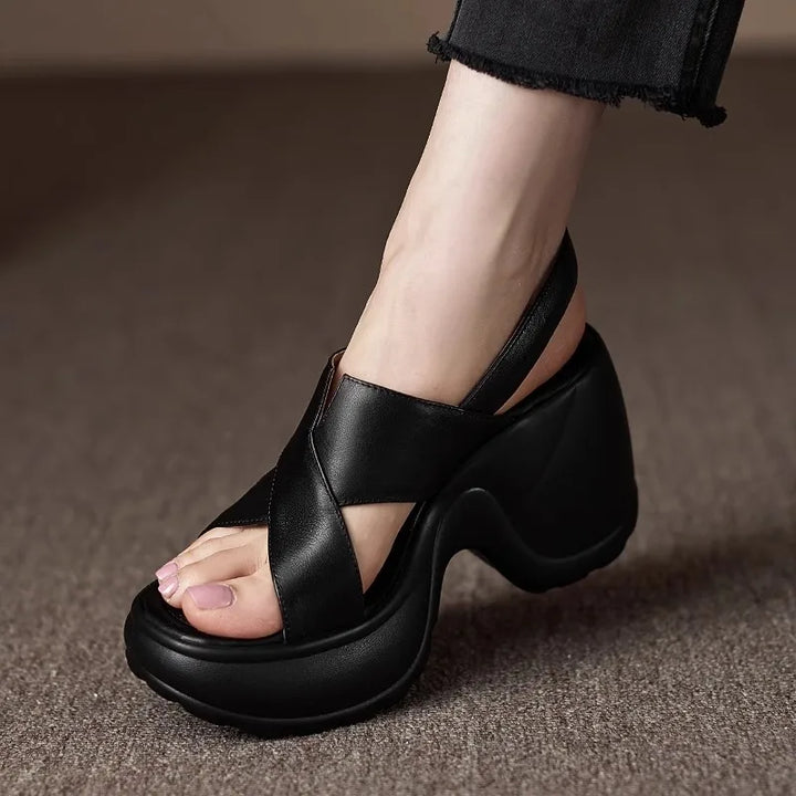 Open Toe Cross Sandals