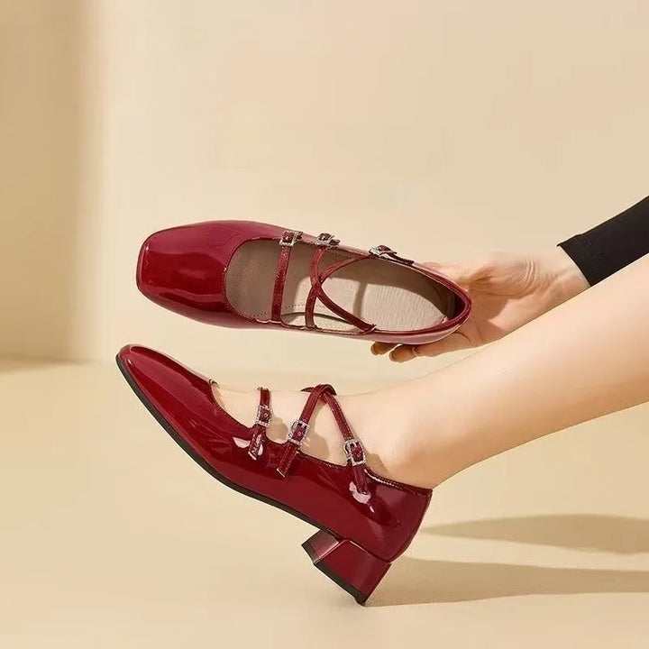 Square Heel French Shoes