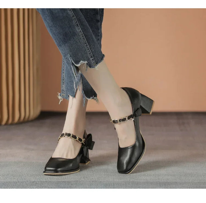 French Vintage Mary Jane Shoes