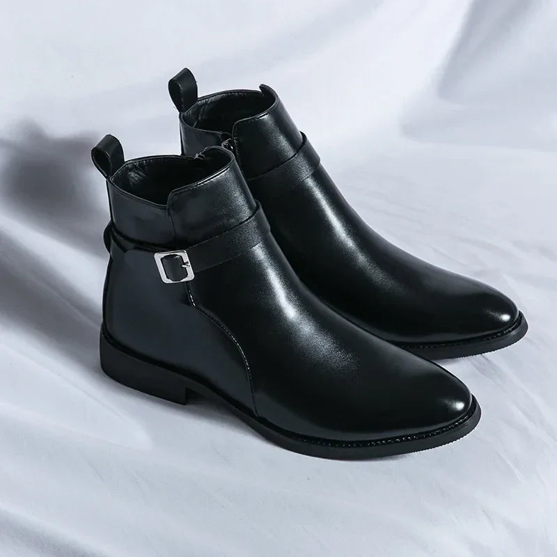 Buckle Chelsea Boots