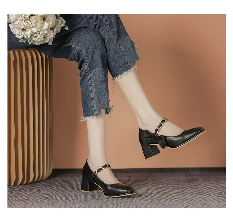 French Vintage Mary Jane Shoes