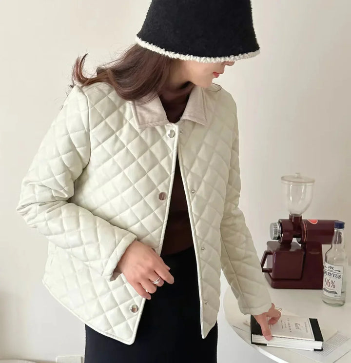 Light Plaid Cropped Jacket