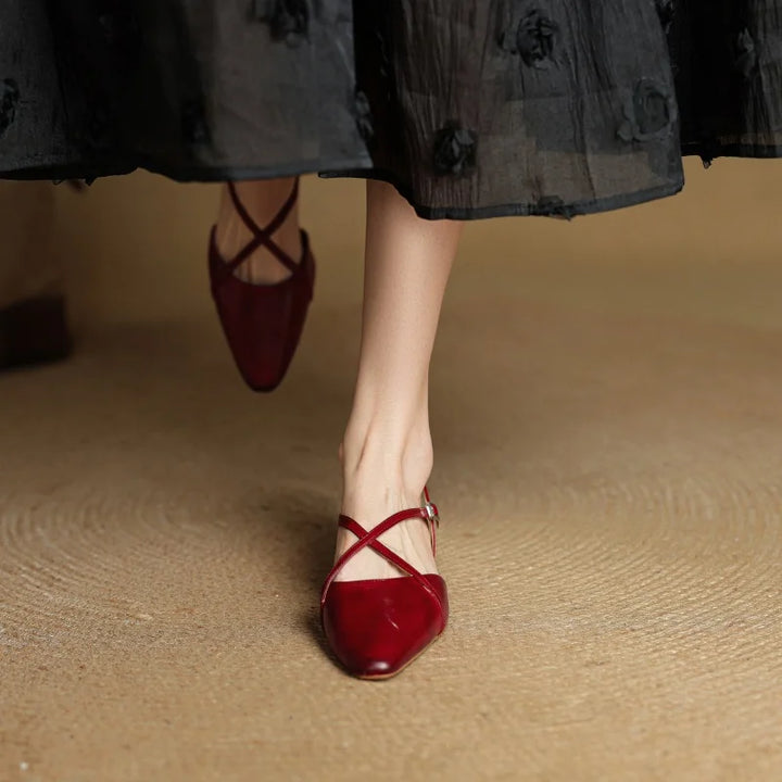Pointed Toe Flat Sandals