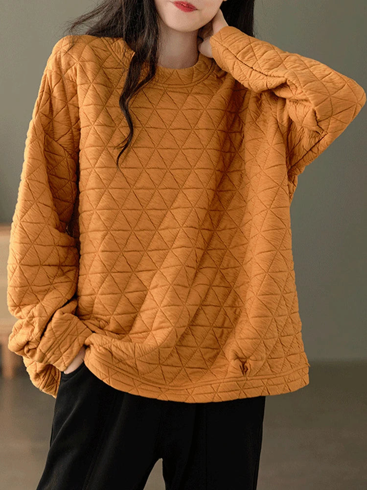 Loose Plaid Summer Sweater
