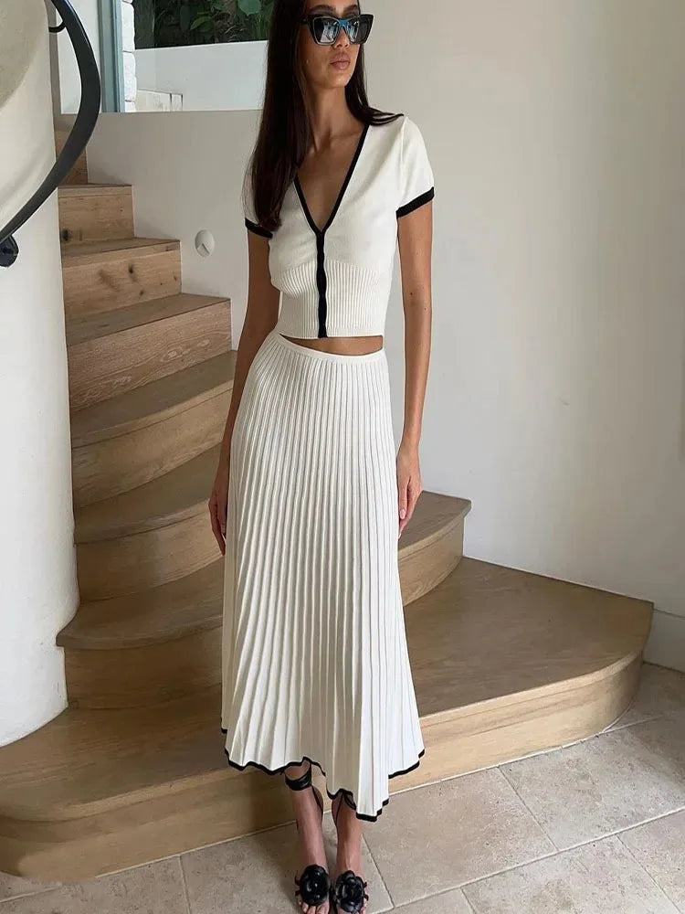 V-neck Two-piece