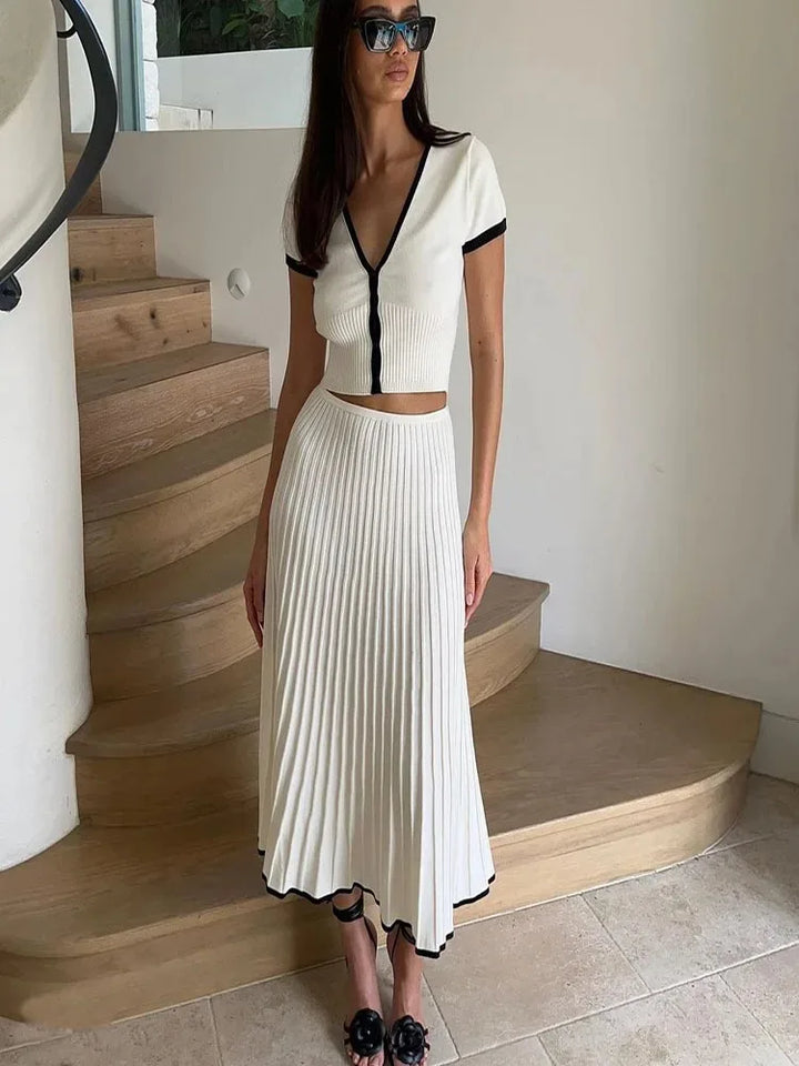 V-neck Two-piece
