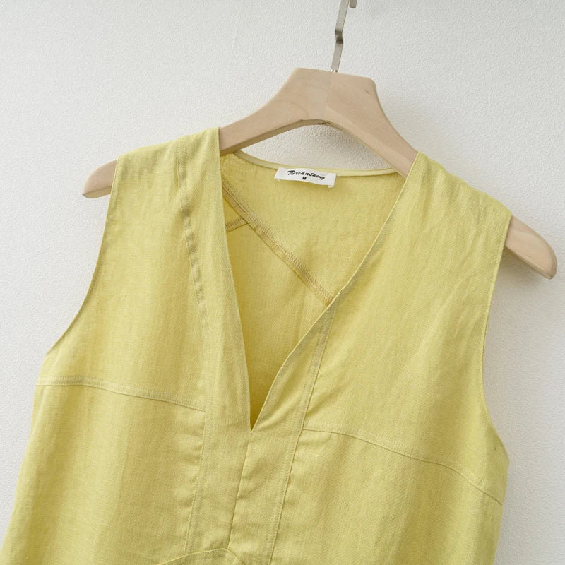 V-neck Long dress