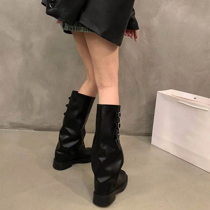 Retro Style Knee High Boots