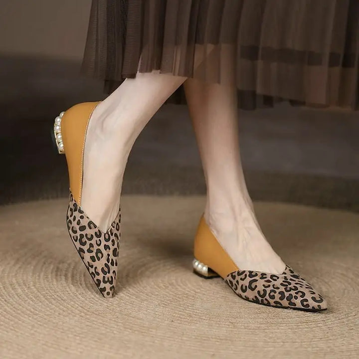 Low Heel Elegant Pointed Toe Pumps