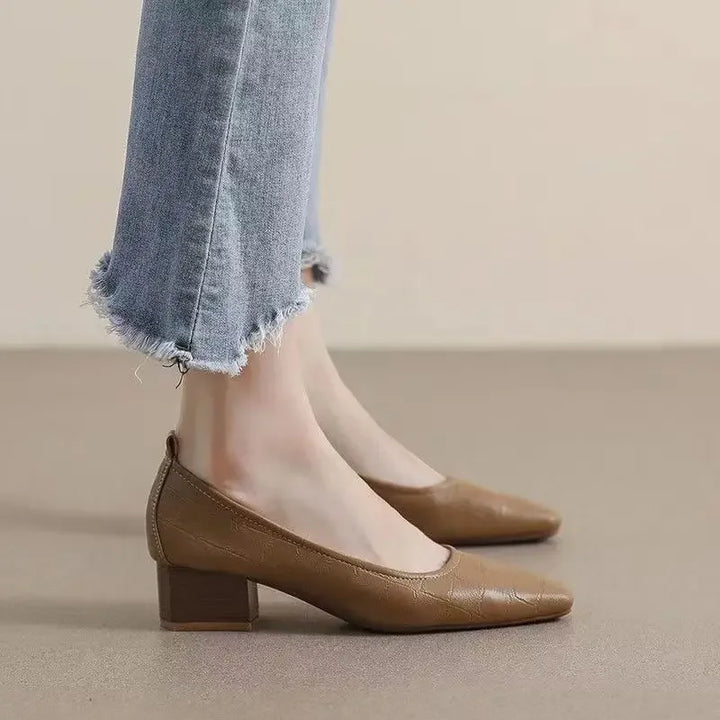Mid Heel Casual Pumps