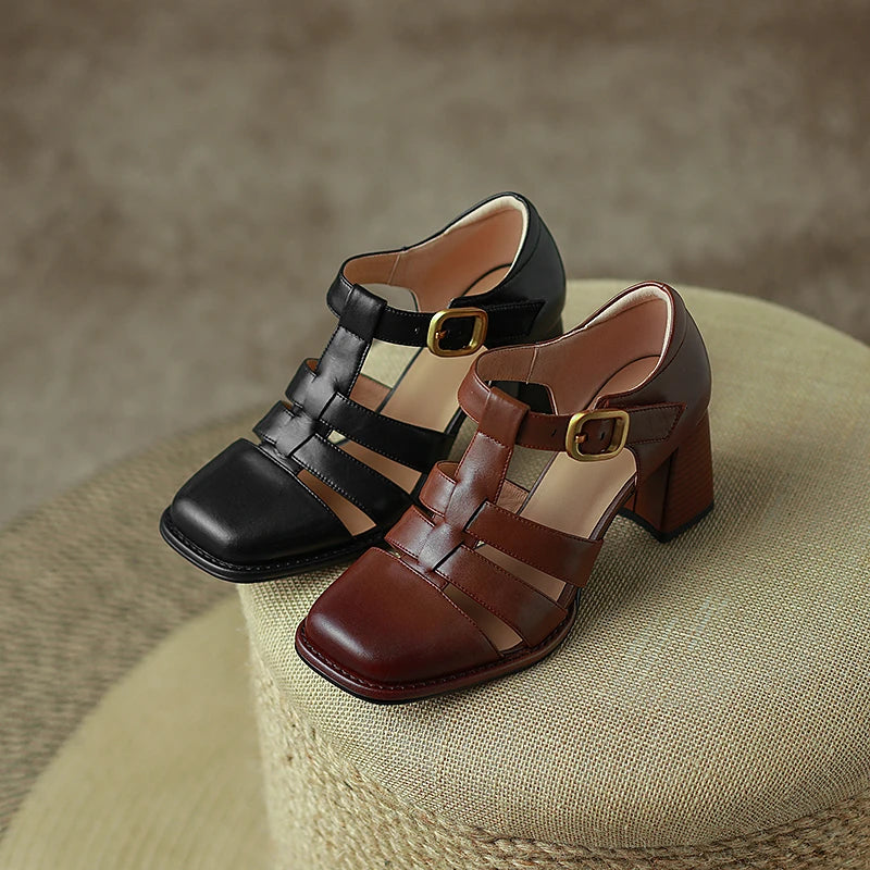 Vintage Closed Toe Sandals