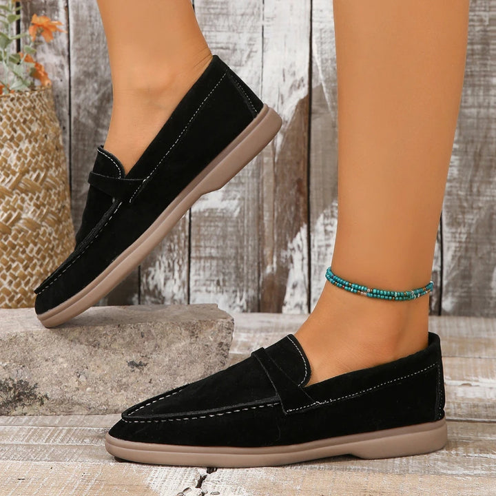 Classic British Pointed Loafers