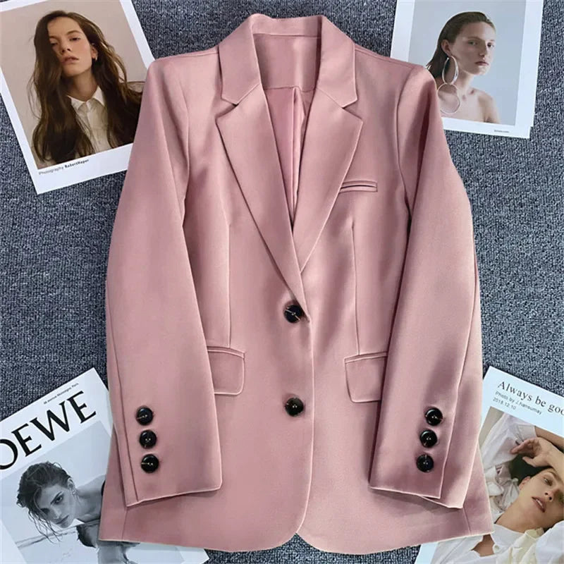 Long Sleeve Single Breasted Blazer