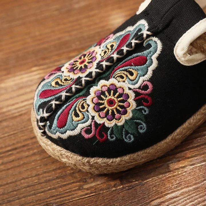 Cotton Floral Mules