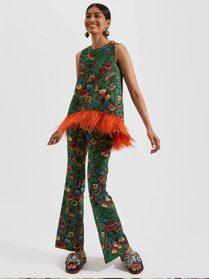 O-neck Feather Set