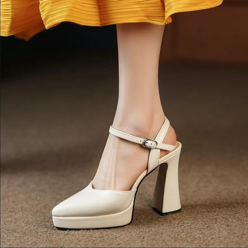 High Heel Pointed Toe Sandals
