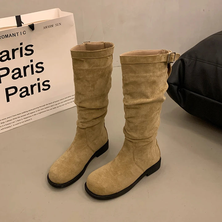 Retro Knee High Boots