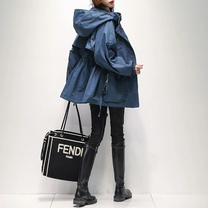 Light Hooded Trench Coat