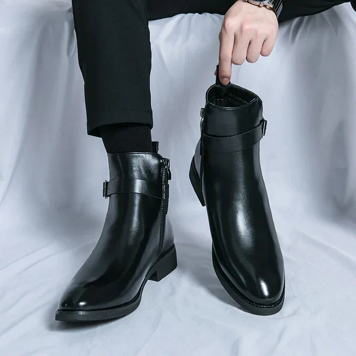 Buckle Chelsea Boots