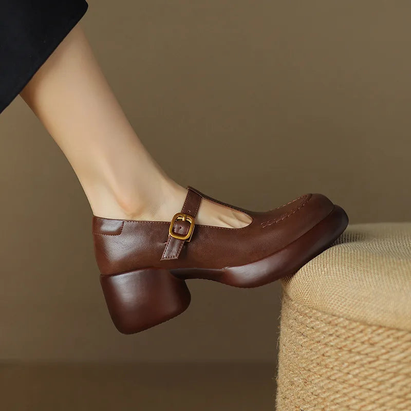 Squared Heel Shoes