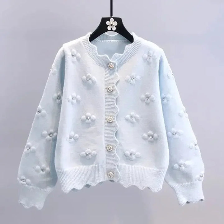 Embroidered Flower Sweater