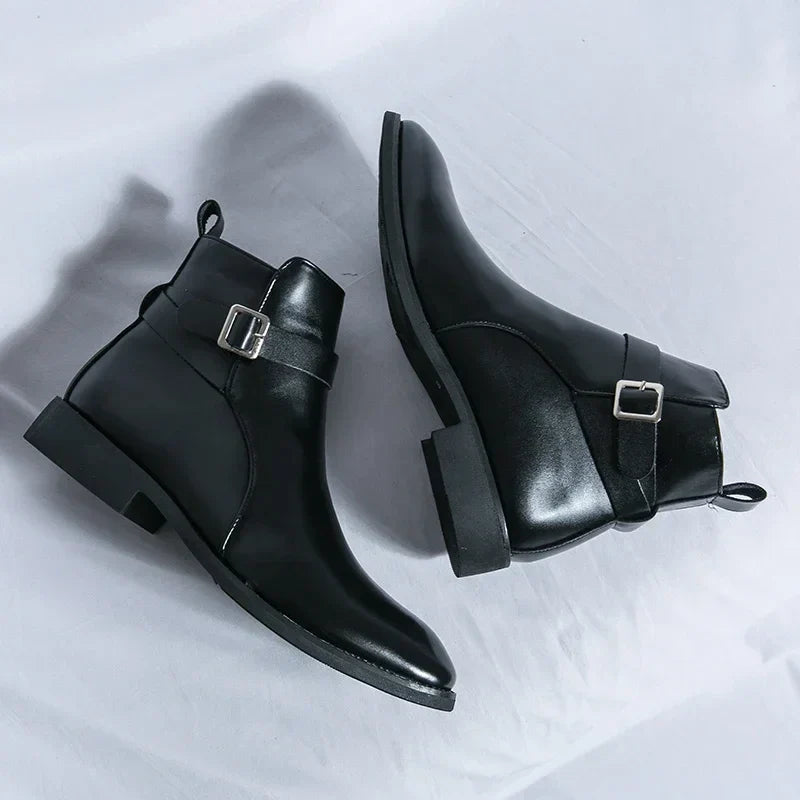 Buckle Chelsea Boots