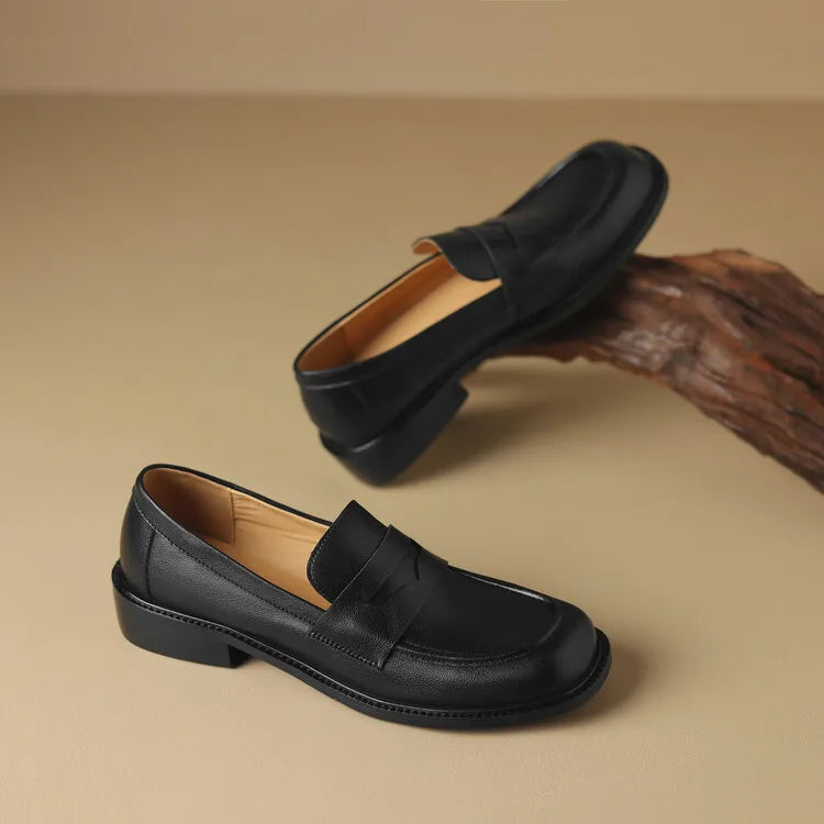 Low Heel Loafers