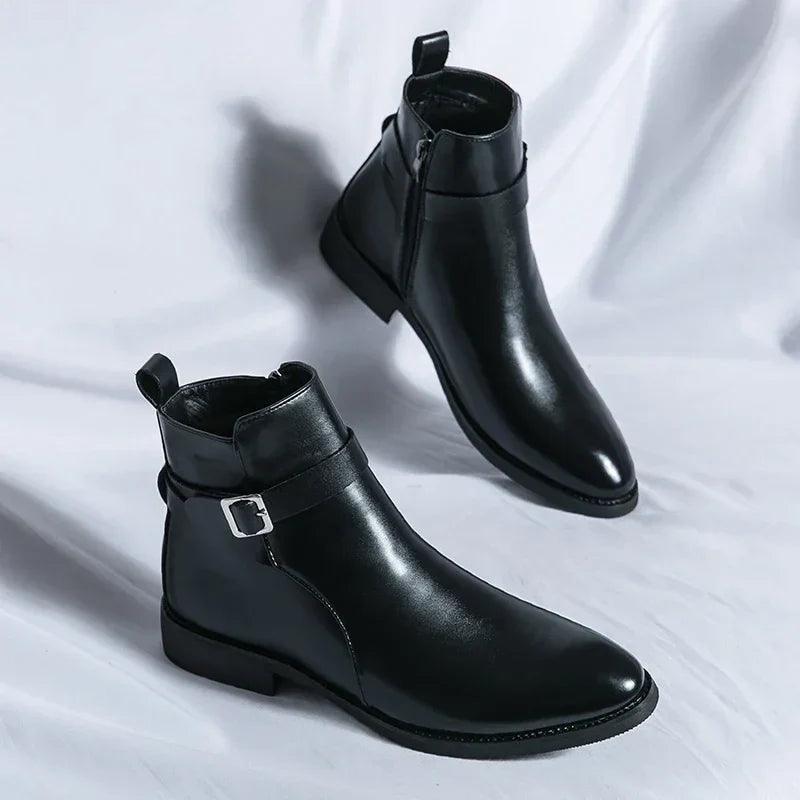Buckle Chelsea Boots