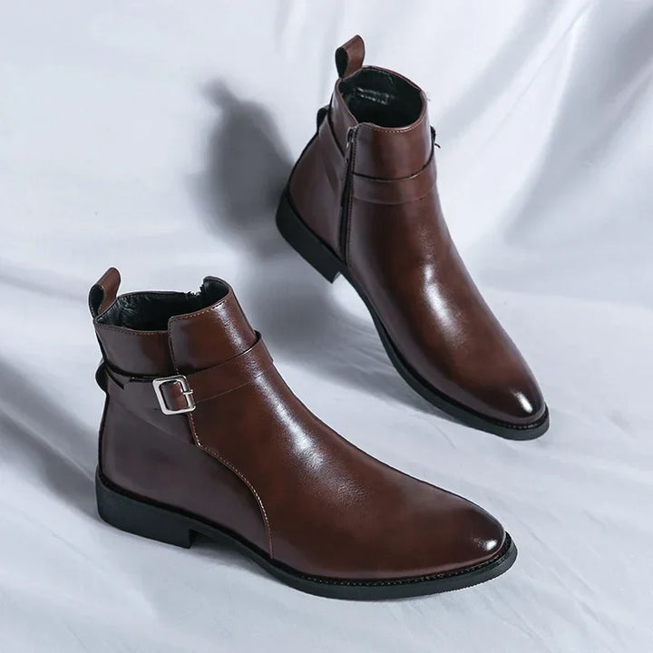 Buckle Chelsea Boots