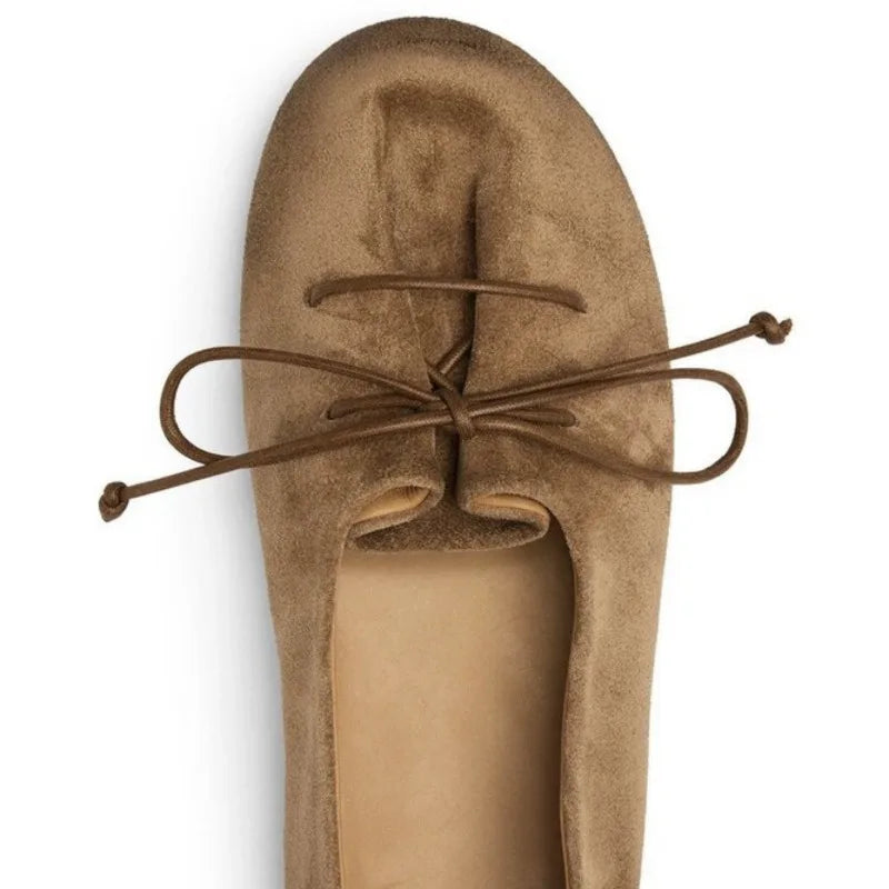 Lace-up Bow Loafers