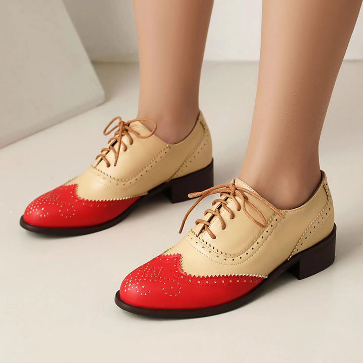 Round Toe Low Heels Shoes