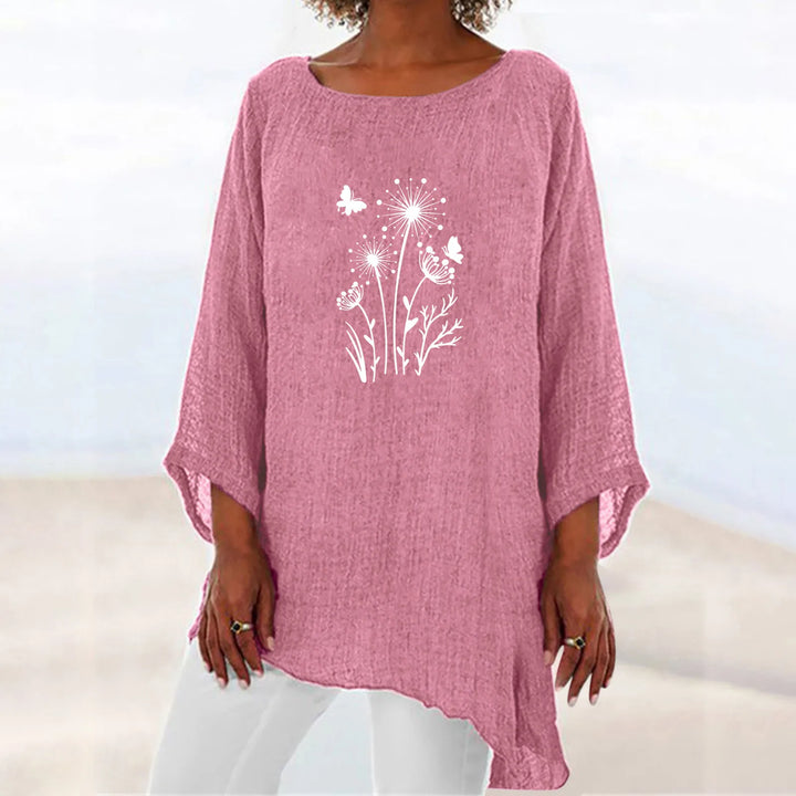 Loose Printed Blouse