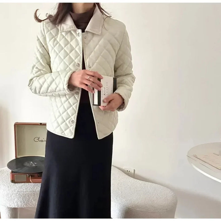 Light Plaid Cropped Jacket