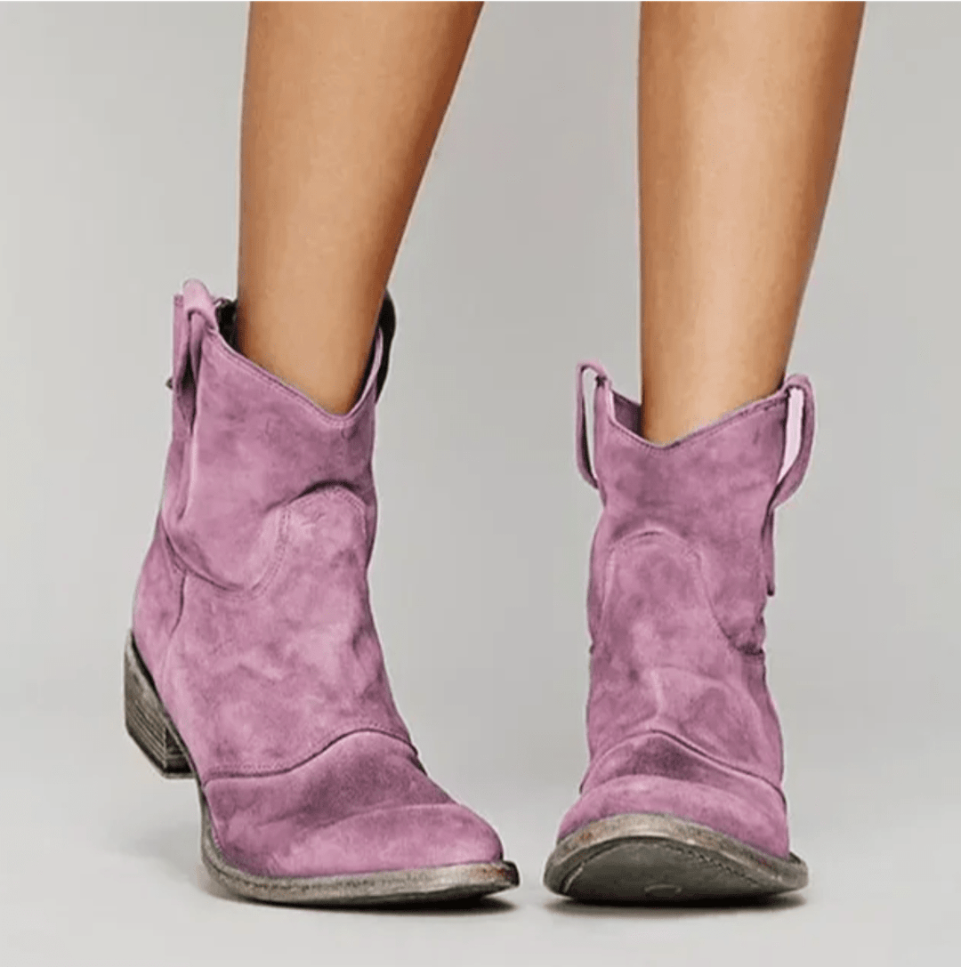 Block Heel Designer Boots