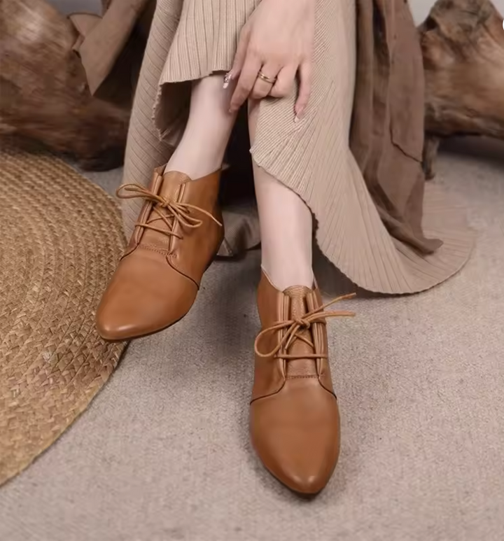 British Style Lace Up Boots
