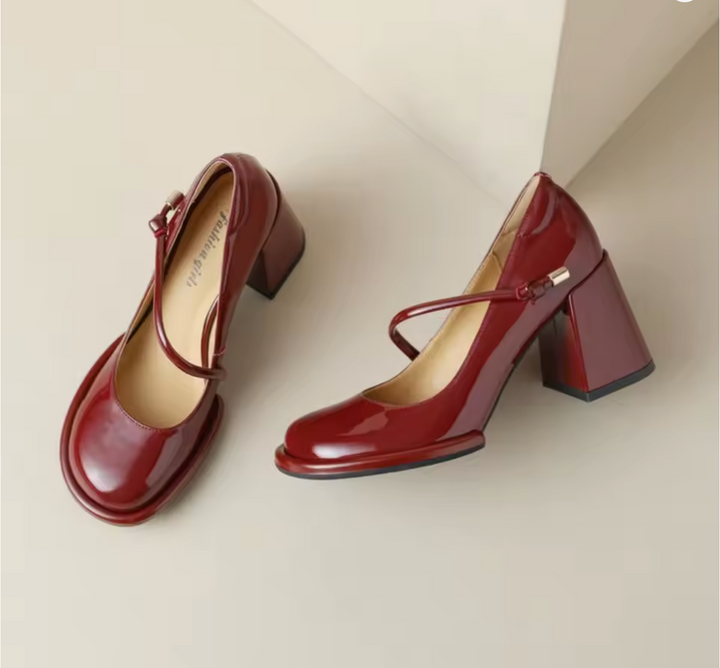 Chunky Heel Low-cut Shoes